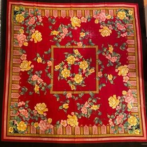 Large Valentino floral scarf. One size.